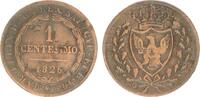Italien - Napoleon 1 Centesimo Königreich Sardinien-Piemont unter König Karl Felix (Carlo Felice) 1826 -