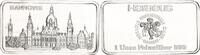 BRD 1 oz Silberbarren Heraeus Hannover -