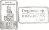 BRD 1 oz Silberbarren Degussa Berlin Gedächtniskirche -