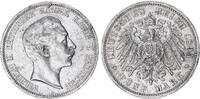 Deutsches Kaiserreich - Preußen 5 Mark Silber Wilhelm II. J.104 -