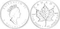 Kanada 5 Dollar 1oz Silber Maple Leaf -