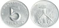 Deutschland / DDR 5 Pfennig 5 Pfennig DDR 1953 E, prfr-St. (1) -