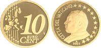 Vatikan 10 Cent Vatikan 10 Cent 2003 Kursmünze mit Papstmotiv PP -