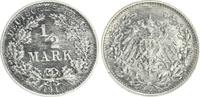 Kaiserreich 1/2 Mark 1/2 Mark Silber 1918 G (1) -