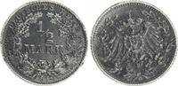 Kaiserreich 1/2 Mark 1/2 Mark Silber 1918 G (2) -