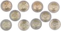 Bundesrepublik Deutschland 2 Euro ADFGJ Schwerin Lot 2 Euro Deutschland Schwerin 2007 ADFGJ Kapseln -