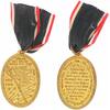 Kaiserreich Orden Kyffhäusermedaille mit Band, Blank die Wehr rein die Ehr -