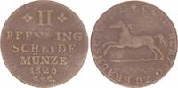 Braunschweig Wolfenbüttel - Altdeutschland 2 Pfennig Braunschweig Wolfenbüttel 2 Pfennig 1824 CVC Karl (1815-30) -