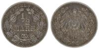 Kaiserreich Deutschland 1/2 Mark Deutsches Kaiserreich, 1/2 Mark Silber 1907 J -