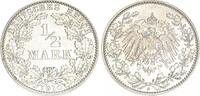 Kaiserreich Deutschland 1/2 Mark Deutsches Kaiserreich, 1/2 Mark Silber 1914 J -
