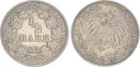 Kaiserreich Deutschland 1/2 Mark Deutsches Kaiserreich, 1/2 Mark Silber 1908 J -
