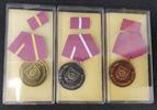DDR Orden Gold Silber Bronze Medaille für treue Pflichterfüllung in der Zivilverteidigung -