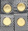 Deutschland 5 Pfennig 5 Pfennig 1974 D,F,G,J 4 Münzen komplett Stempelglanz, in Folie -
