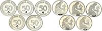 Deutschland 50 Pfennig 50 Pfennig 1996 A,D,F,G,J 5 Münzen komplett PP -