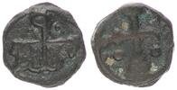 Antike / Byzanz Kleinbronze Roman II. (I.) Lekapenos Bronze Cherson Monogramm Kreuz -
