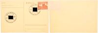 3. Reich Postkarte Postkarte ohne Motive mit Sonderstempel -