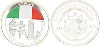 Liberia 10 Dollar Farbmünze, Italy, 10 Dollars, mit Echtheits-Zertifikat -