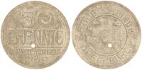 Offenburg 50 Pfennig Offenburg, 50 Pfennig, 1918 Lochung etwas weiter links als üblich -