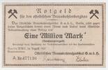 Deutschland... Ostelbisches Braunkohlensyndikat 1 Mio Mark Deutschland... Ostelbisches Braunkohlensyndikat, 1923 -