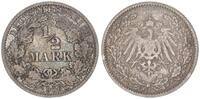 Kaiserreich Deutschland 1/2 Mark Deutsches Kaiserreich, 1/2 Mark Silber 1906 J -