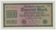 Deutschland 1000 Mark 1000 Mark Reichsbanknote von 1922 -