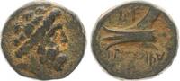 Antikes Griechenland Phönizien AE 15 Phönizien Marathos, belorb. Kopf des Zeus n.r., RV: Galeerenbug n.l., Schrift -