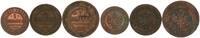 Russland - Zarenreich Lot: 1, 2 und 3 Kopeken Zarenreich Russland 1, 2, 3 Kopeken Lot 1900-1908 Nikolaus II (1894-1917) -