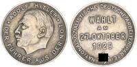 3. Reich Propaganda-Medaille Hitlermedaille Der Führer aus der Not Wählt am 27 Oktober 1929 -