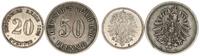 Deutschland / Kaiserreich Lot 20 und 50 Pfennig Kaiserreich kleines Silberlot J.5,J.7 -