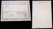 Deutschland / 3. Reich "Blanko" Adolf Hitler Spende der deutschen Wirtschaft N°433265 Wernigerode (Schloss) -