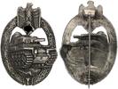 3. Reich Orden Panzerkampfabzeichen in Silber mit Hersteller -