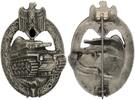 3. Reich Orden Panzerkampfabzeichen in Silber mit Hersteller -