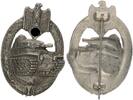3. Reich Orden Panzerkampfabzeichen in Silber mit Hersteller -