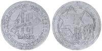 Deutschland / Polen / Getto Litzmannstadt 10 Mark (mit Echtheitszertifikat) Getto Litzmannstadt 10 Mark 1943 Aluminium -
