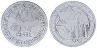 Deutschland / Polen / Getto Litzmannstadt 10 Mark (mit Echtheitszertifikat) Getto Litzmannstadt 10 Mark 1943 Aluminium -