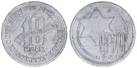 Deutschland / Polen / Getto Litzmannstadt 10 Mark (mit Echtheitszertifikat) Getto Litzmannstadt 10 Mark 1943 Aluminium -