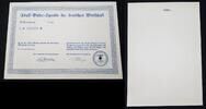 Deutschland / 3. Reich "Blanko" Adolf Hitler Spende der deutschen Wirtschaft N°433353 Tanne -