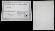 Deutschland / 3. Reich "Blanko" Adolf Hitler Spende der deutschen Wirtschaft N°433270 Ilsenburg -