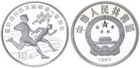 China 10 Yuan 100 Jahre Olympische Spiele der Neuzeit - Zwei Kurzstreckenläufer -