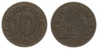 Weimar, Aachen Notgeldprobe Aachen 10 Pfennig Notgeld, Aachen Stadt 10 Pf., Abschlag in schwarzer Pappe, RS Bärin -
