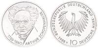 xxx Deutschland 10 DM Silber Arthur Schopenhauer J.443, Silber -