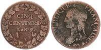Frankreich 5 Centimes Frankreich 5 Centimes L'An 7. A Directoire (Paris) -