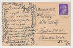 3. Reich Postkarte aus Litzmannstadt/Lodz 3. Reich / Postkarte aus Litzmannstadt/Lodz -