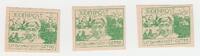 Drittes Reich - Polen Lodz - Ghetto Litzmannstadt Briefmarken - Nachdruck 3. Reich Getto Litzmannstadt Briefmarken zu 5, 10 & 20 Pfennig -