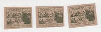 Drittes Reich - Polen Lodz - Ghetto Litzmannstadt Briefmarken - Nachdruck 3. Reich Getto Litzmannstadt Briefmarken zu 5, 10 & 20 Pfennig -