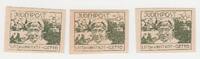 Drittes Reich - Polen Lodz - Ghetto Litzmannstadt Briefmarken - Nachdruck 3. Reich Getto Litzmannstadt Briefmarken zu 5, 10 & 20 Pfennig -