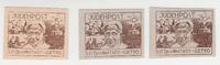 Drittes Reich - Polen Lodz - Ghetto Litzmannstadt Briefmarken - Nachdruck 3. Reich Getto Litzmannstadt Briefmarken zu 5, 10 & 20 Pfennig -