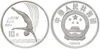 China 10 Yuan Olympische Spiele Turmspringerin -