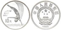 China 10 Yuan Olympische Spiele Turmspringerin -
