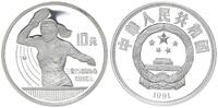China 10 Yuan Olympische Spiele Tischtennis -